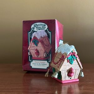 Vintage Birdhouse Christmas Ornament